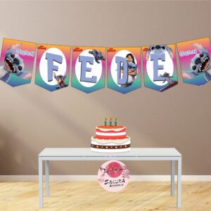 Stitch Live Action Banderín con Nombre