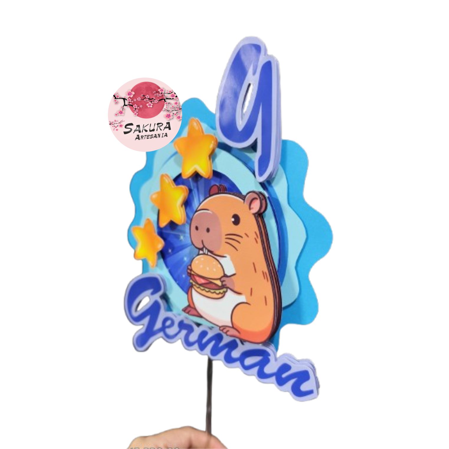 Capibara cake Toppers 3d - Imagen 3