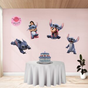 Stitch live action Apliques x4