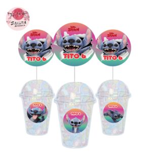 Vasos Golosineros Stitch Live Action