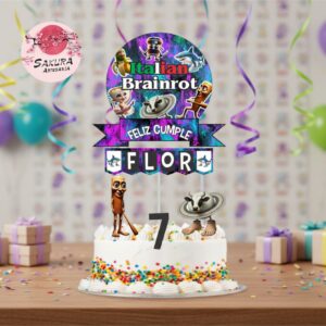 italian brainrot cake Toppers