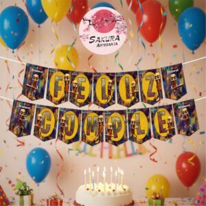 tung tung sahur Banderín con Feliz cumple