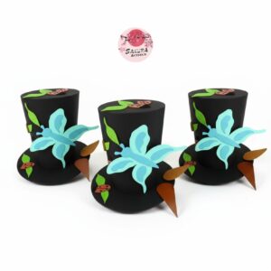 Galera Negra Primavera Mariposas