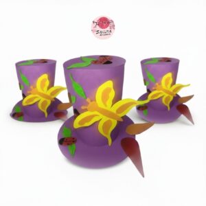 Galera Violeta Primavera Mariposas