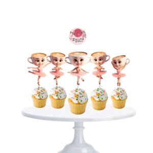 Ballerina capuchina cupcake topper italian brainrot x10
