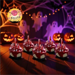 Mini Cheesecake Halloween con cristales